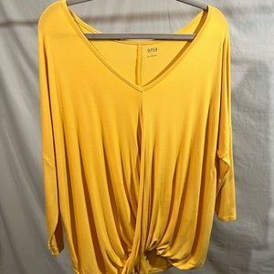 Yellow top. Womens size L. Like new condition. Worn once, maybe twice.
